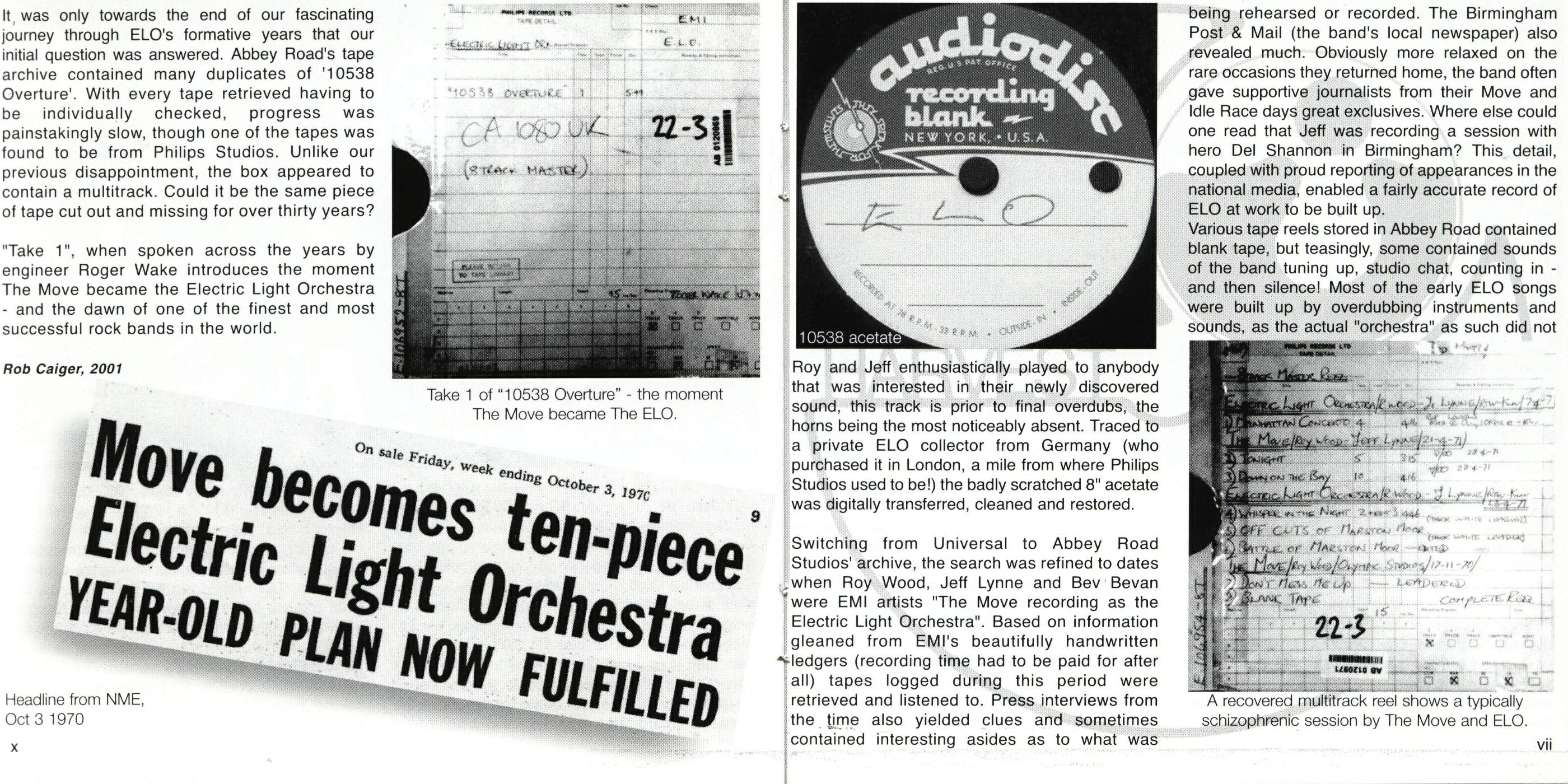 Electric Light Orchestra  Electric Light Orchestra; 30th Anniversary : Booklet205  eu